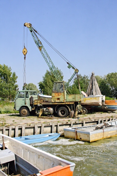 Bild: Im Hafen von Piaski am Frischen Haff.