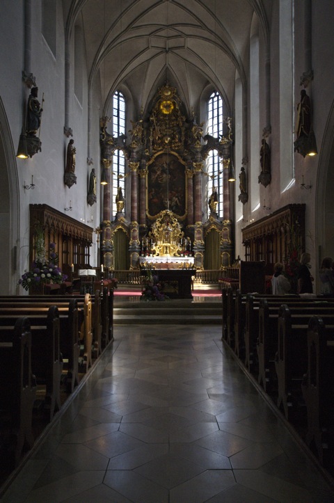 Bild: Unterwegs in der historischen Innenstadt von Aichach.