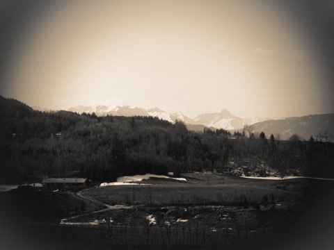 Bild: Blick vom Allgäu Stern Hotel in Sonthofen ins Kleinwalsertal.