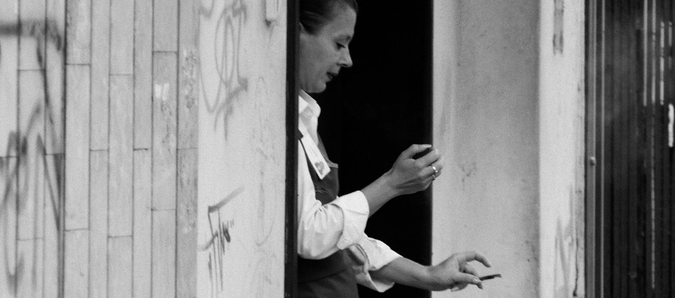 Bild: Raucherpause (in Kaunas)