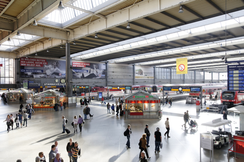 Bild: Im Hauptbahnhof von München.