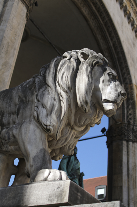 Bild: Löwe an der Feldherrnhalle.