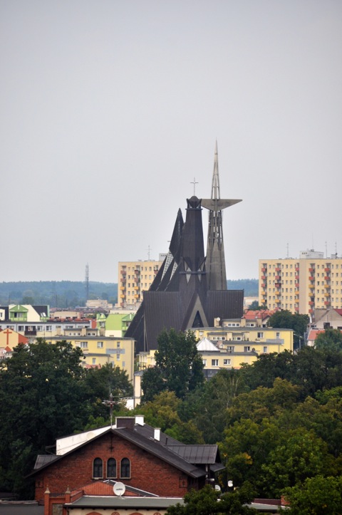 Bild: Blick vom Markttor von  Elbląg - früher Elbing in Westpreußen - auf die Neustadt.