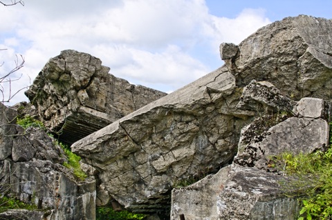 Bild: Der Wehrmachtsbunker bei Filipow zwischen Suwalki und Mragowo.