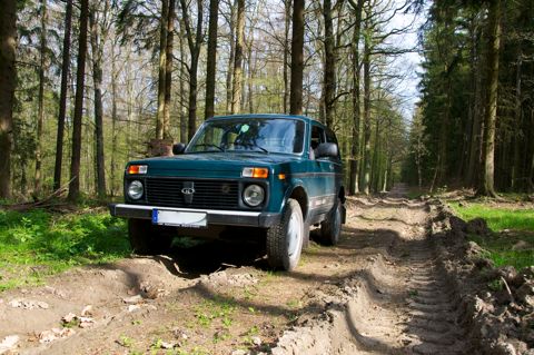 Bild: Mit dem LADA NIVA TAIGA auf Fototour um Walbeck und Umgebung.