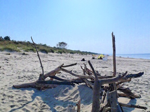 Bild: AStrand bei Piaski am Frischen Haff - Ostsee.