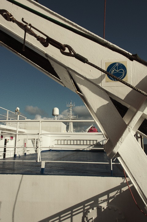 Bild: Unterwegs auf dem Fährschiff SASSNITZ auf der Linie Sassnitz-Trelleborg-Sassnitz.