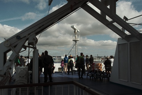 Bild: Im Hafen von Trelleborg (Südschweden).