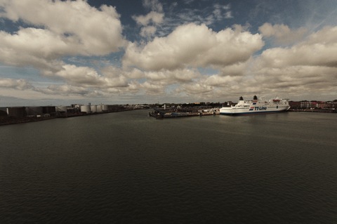 Bild: Im Hafen von Trelleborg (Südschweden).