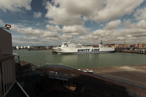 Bild: Im Hafen von Trelleborg (Südschweden).