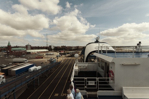 Bild: Im Hafen von Trelleborg (Südschweden).