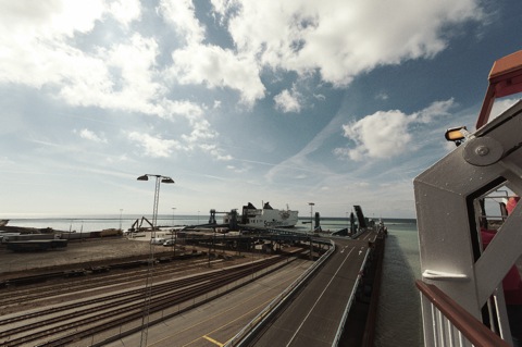 Bild: Im Hafen von Trelleborg (Südschweden).