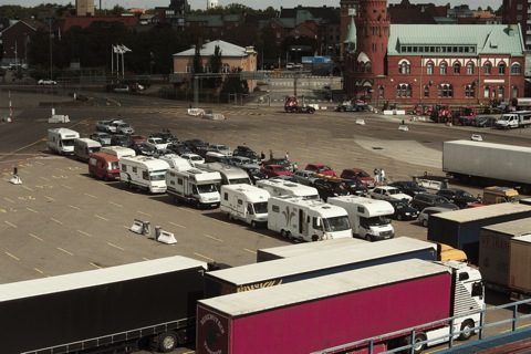 Bild: Im Hafen von Trelleborg (Südschweden).