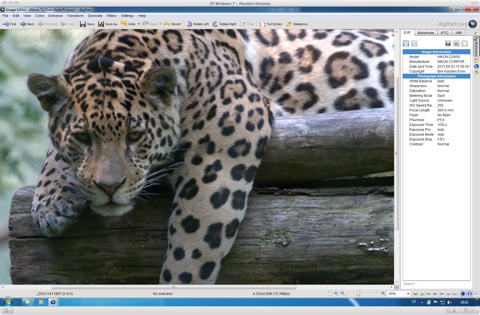 Bild: Die Bildbearbeitungssoftware DxO Optics Pro 6 Standard auf einem Windows 7 Desktop.