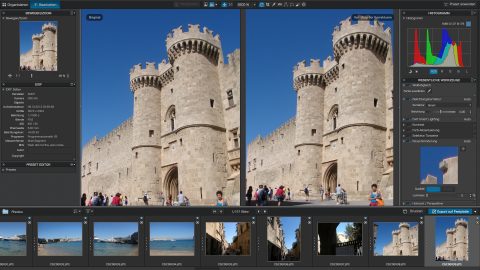 Bild: Wie schon seine Vorgängerversionen beherrscht DxO Optics Pro 9 auch perfekt die Korrektur stürzender Linien. Zusätzlich kann man auch eine Trapezkorrektur anwenden. Für dieses Bild (c) 2013 by Herbert Ecke mit SONY DSC-H5. Klicken Sie auf das Bild um es zu vergrößern.
