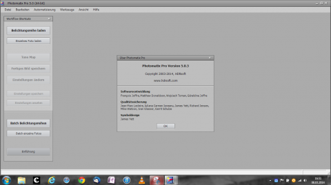 Bild: Photomatics Pro 5 auf einem Netbook Acer Aspire 756 mit Windows 7 Professional.