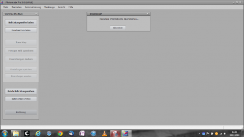 Bild: Photomatics Pro 5 importiert das RAW Bild und verringert gleichzeitig die chromatische Aberration (Farbfehler).