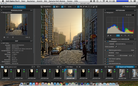 Bild: Aus dem RAW Foto lässt sich unter DxO Optics Pro 9.5 mit wenigen Klicks eine stimmungsvolle Aufnahme machen.