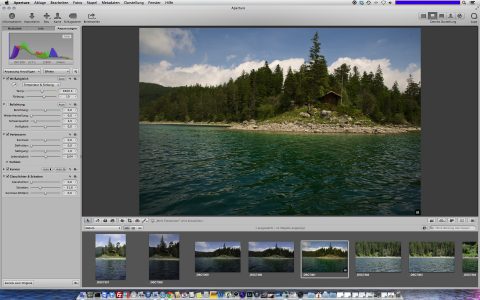 Bild: Apple Aperture - hier in der aktuellen Version 3.5 - wird in Zukunft nicht mehr weiterentwickelt. Es gibt nur noch ein Update für das kommende Mac OS X Yosemite, dann ist Schluss.