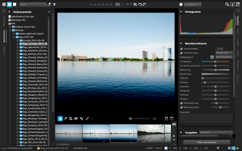 Bild: Corel AfterShot Pro 2 unter Mac OS X 10.10 Yosemite Beta.