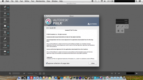 Bild: Autodesk Pixlr Desktop auf einem MacBook Air 11 Zoll.