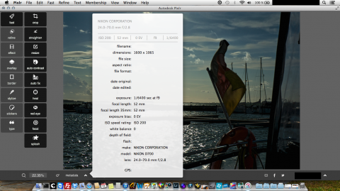 Bild: Unter Mac OS X beherrscht Autodesk Pixlr Desktop den Umgang mit RAW Dateien perfekt. Die Nachbearbeitung mit drei Klicks - "fast" - "auto fix" - "auto Kontrast" kann sich sehen lassen.