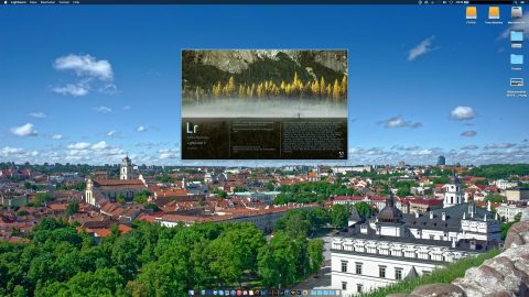 Bild: Zuerst einmal Adobe Lightroom 6 starten. Der Startbildschirm mit den Copyright Informationen und der Auflistung, wer an diesem Programm mitgewirkt hat, hat Tradition.