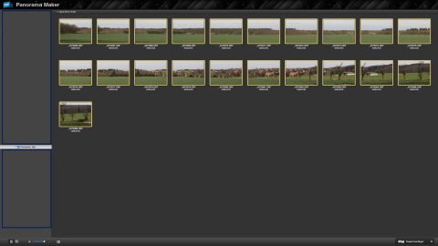 Bild: Mit Hilfe der Software ArcSoft Panorama Maker 7 wird aus 21 Einzelbildern ein Panoramabild errechnet. Klicken Sie auf das Bild, um es zu vergrößern.