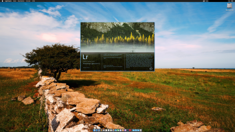 Bild: Der vertraute Startbildschirm von Adobe Photoshop Lightroom CC unter OS X 10.11 El Capitan.