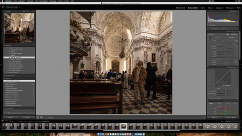 Bild: Vorschau eines entwickelten Fotos in Adobe Photoshop Lightroom CC.