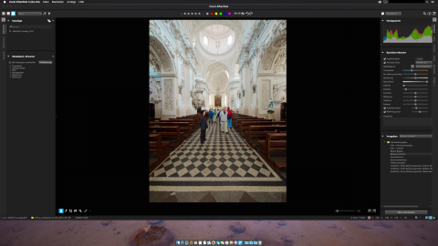 Bild: Corel After Shot Pro 6 unter OS X 10.11 El Capitan.