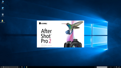 Bild: Der Startbildschirm von Corel AfterShot Pro 2 unter Windows 10.