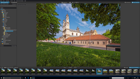 Bild: DxO Optics Pro 10 Elite unter Windows 10 im Modus "Organisieren".