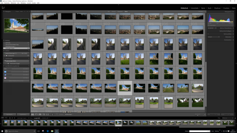 Bild: Bibliothekansicht in Ligtroom CC unter Windows 10.