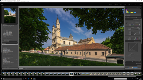 Bild: Entwicklungsansicht in Ligtroom CC unter Windows 10.