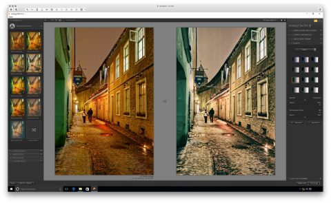 Bild: Google Nik Collection - Analog Efex Pro 2 unter Windows 10. Links das Originalfoto im Format JPEG. Rechts das nachbearbeitete Foto im Format JPEG.