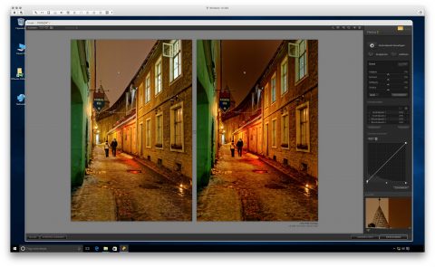 Bild: Google Nik Collection - Viveza 2 unter Windows 10. Links das Originalfoto im Format JPEG. Rechts das nachbearbeitete Foto im Format JPEG.