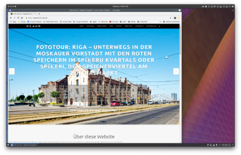 Bild: Googles Chromium Browser unter Kubuntu 18.04 LTS.