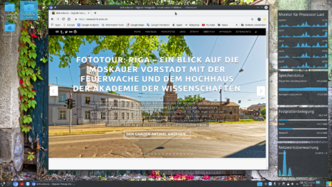 Bild: Meine Website in Google Chrome unter Kubuntu 18.04 LTS.