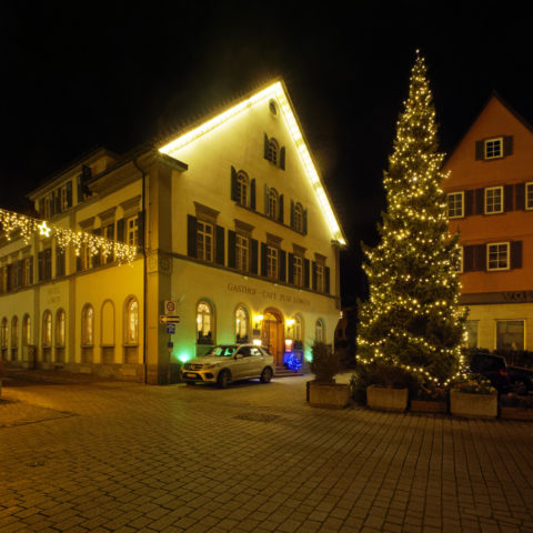 Bild: Blaubeuren Altstadt. Das Hotel zum Löwen. Klicken Sie auf das Bild um es zu vergrößern.