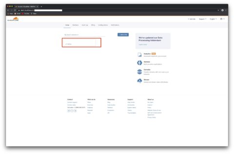 Bild: Das Dashboard von Cloudflare mit der verbundenen und aktivierten Domain. Klicken Sie auf das Bild um es zu vergrößern.